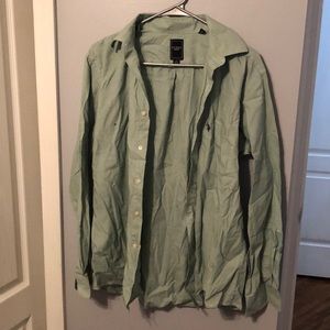 men's button down long sleeve dress shirt